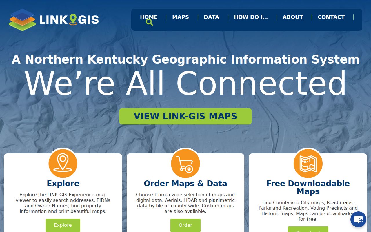 LINK-GIS regional parcel and address viewer used for Independence streets